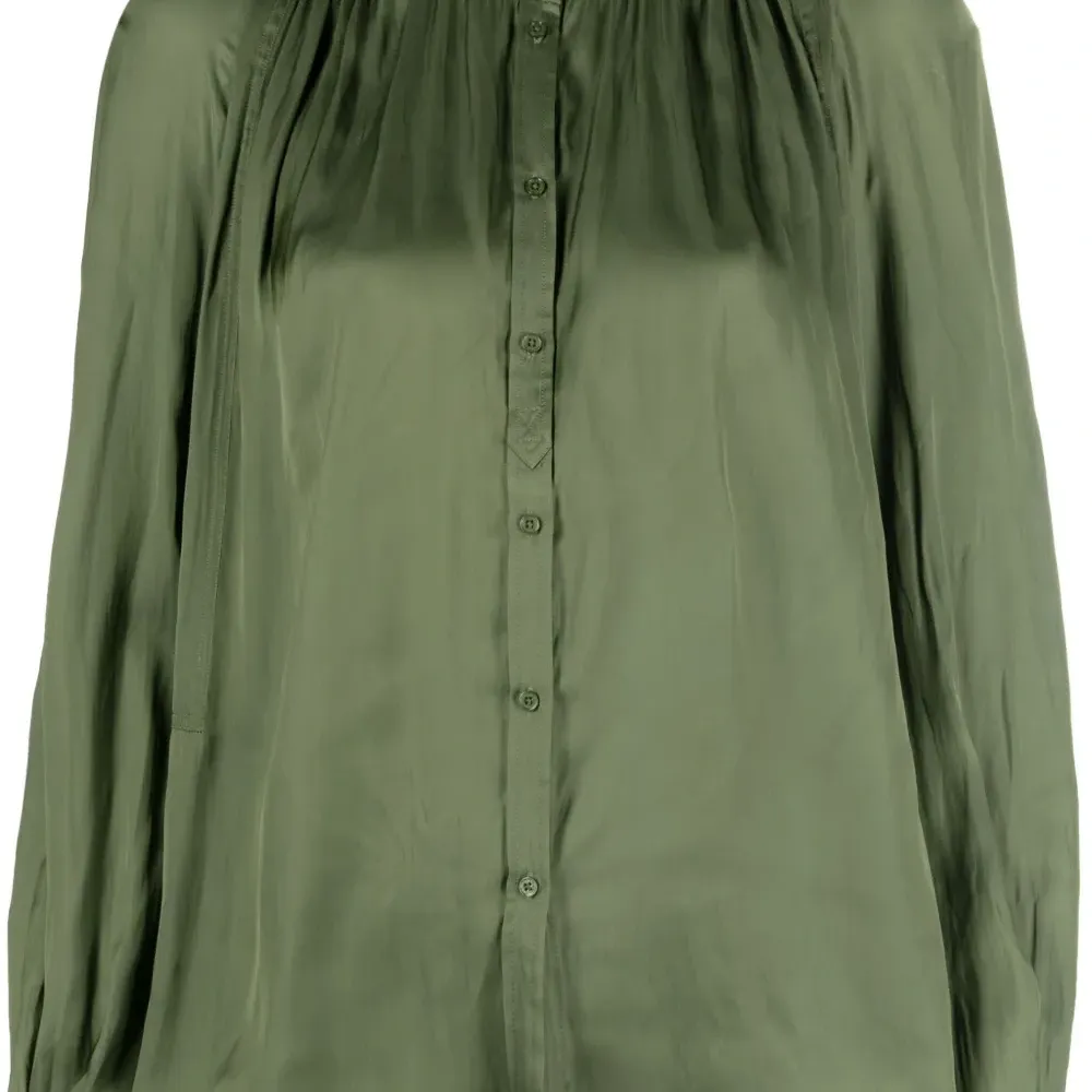 Атласная рубашка Tchin со сборками