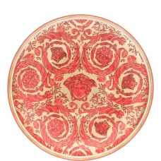 Фарфоровая тарелка Medusa Garland Red
