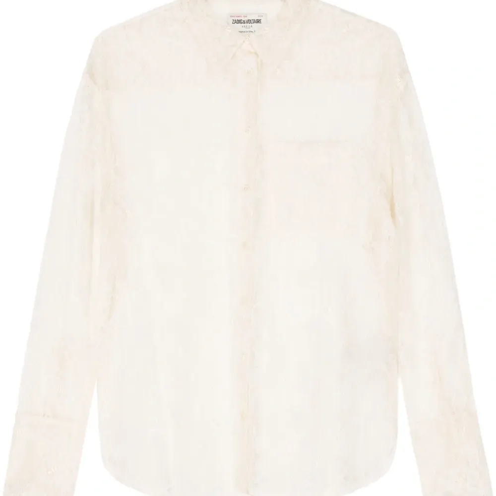 Сетчатая рубашка Tyrone с цветочным кружевом