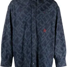 Джинсовая рубашка с монограммой