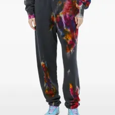 Спортивные брюки с принтом тай-дай