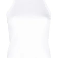 Топ в рубчик с вышитым логотипом