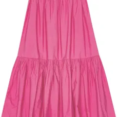 Юбка миди из органического хлопка с оборками