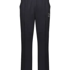 Logo-patch straight-leg track pants