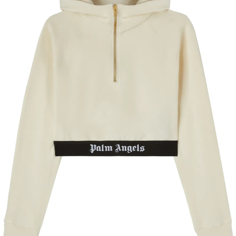 Укороченное худи с логотипом