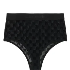 Трусы-брифы с завышенной талией и монограммой Трусы-брифы с завышенной талией и монограммой