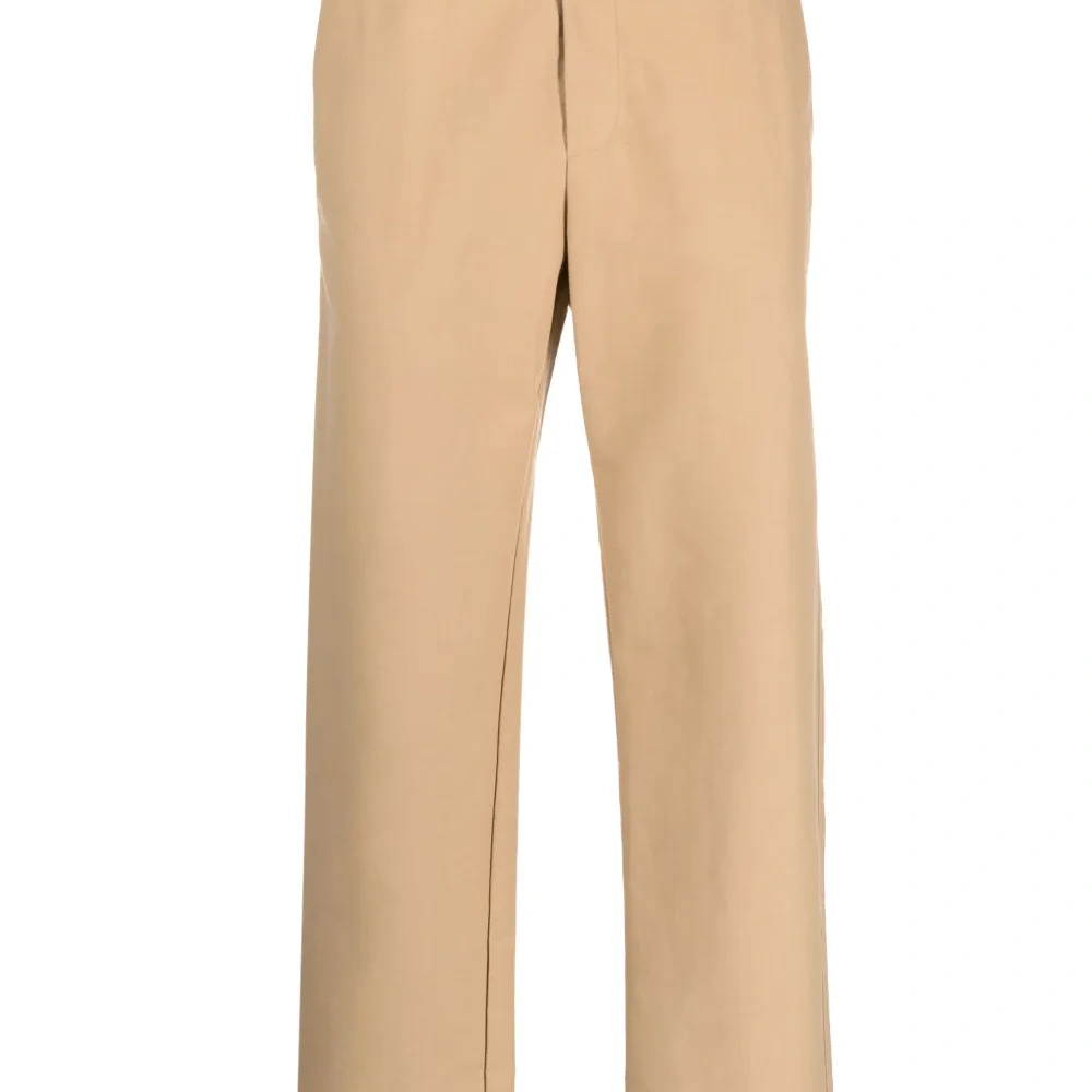 Прямые брюки с нашивкой-логотипом