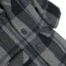 Plaid-check pattern layered coat