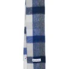 Клетчатый шарф с логотипом