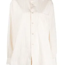 Полосатая пижамная рубашка из органического хлопка