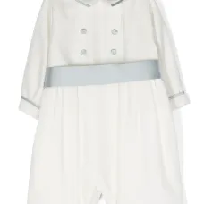 Клетчатый ромпер с длинными рукавами