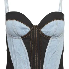 Джинсовый топ-бюстье