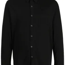 Рубашка из джерси с отложным воротником