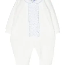 Пижама с воротником Питер Пэн и вышивкой