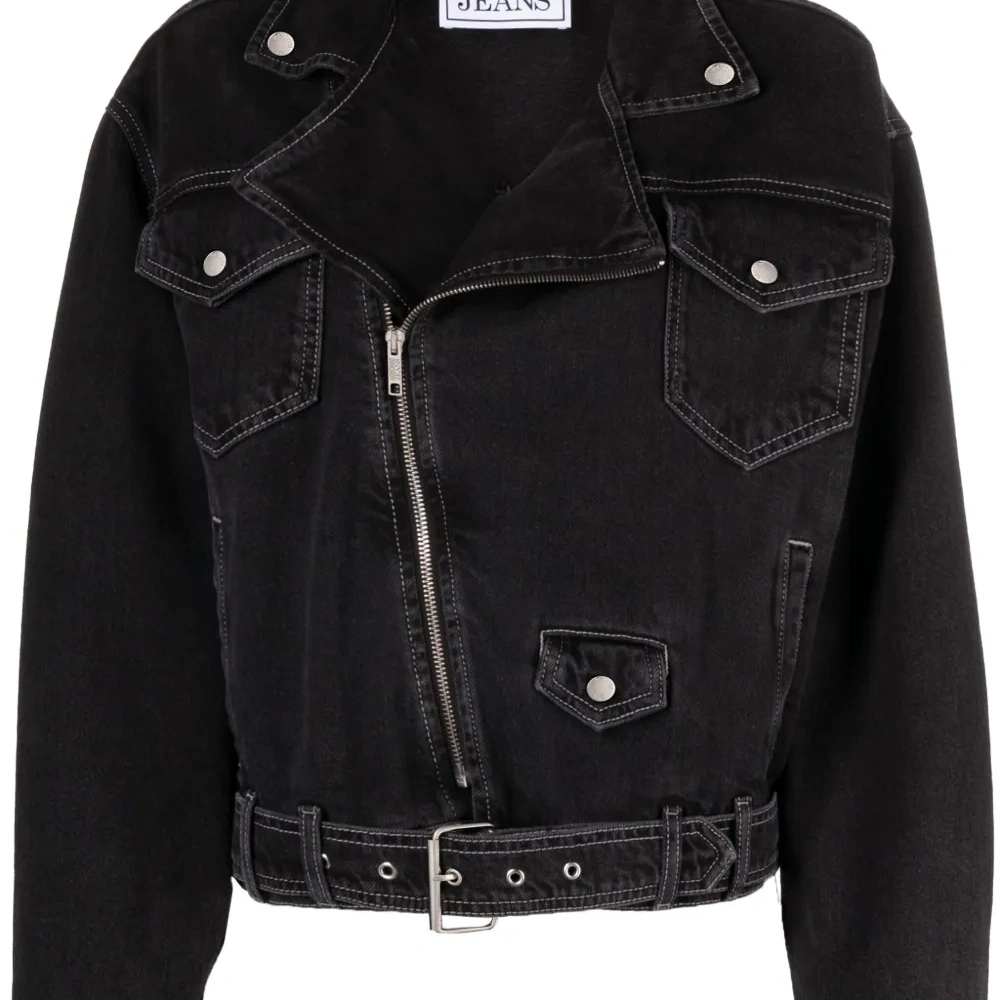 Байкерская куртка с поясом