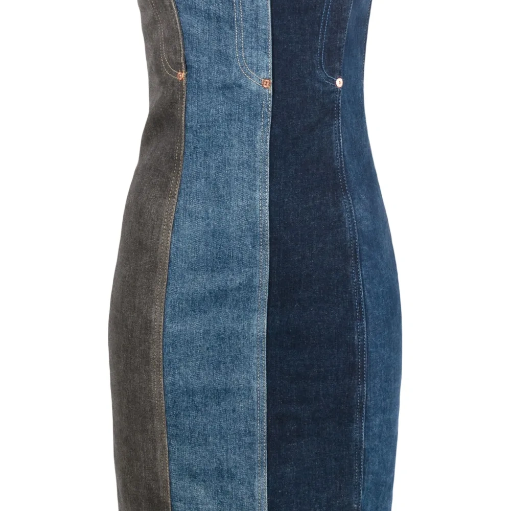 Многослойная джинсовая юбка