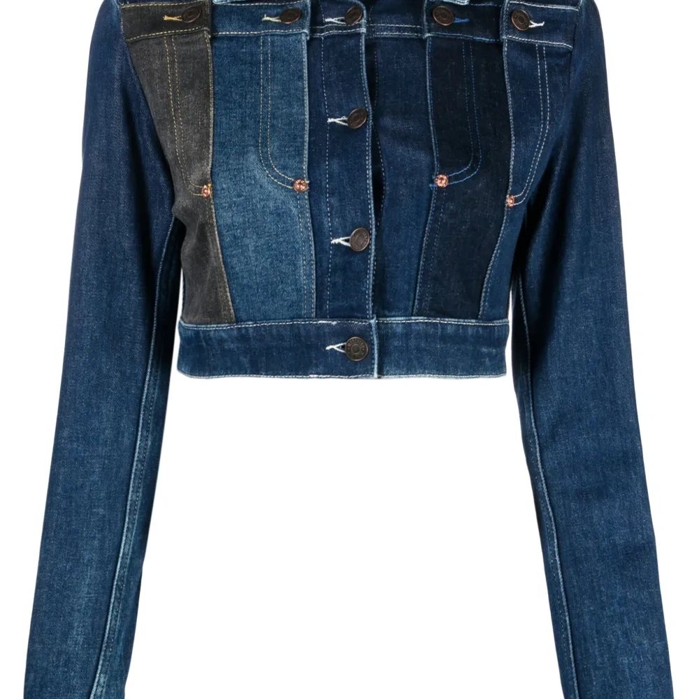 Куртка из смесовой шерсти с заостренным воротником