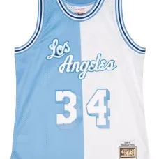 Топ LA Lakers 1996 Shaquille O'Neal Split Swingman из коллаборации с NBA Топ LA Lakers 1996 Shaquille O'Neal Split Swingman из коллаборации с NBA
