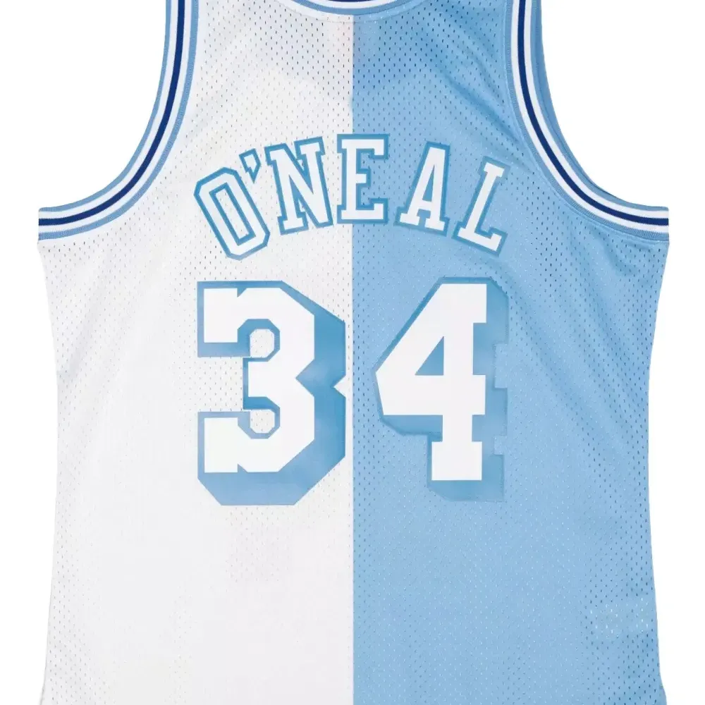Топ LA Lakers 1996 Shaquille O'Neal Split Swingman из коллаборации с NBA Топ LA Lakers 1996 Shaquille O'Neal Split Swingman из коллаборации с NBA