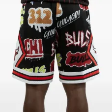 Шорты Chicago Bulls 1997 Slap Sticker Swingman из коллаборации с NBA Шорты Chicago Bulls 1997 Slap Sticker Swingman из коллаборации с NBA