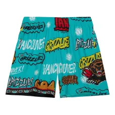 Шорты Vancouver Grizzlies 1998 Slap Sticker Swingman из коллаборации с NBA Шорты Vancouver Grizzlies 1998 Slap Sticker Swingman из коллаборации с NBA