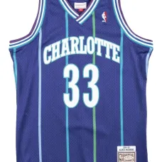 топ "NBA Charlotte Hornets 94 Alonzo Mourning" Swingman Alternate