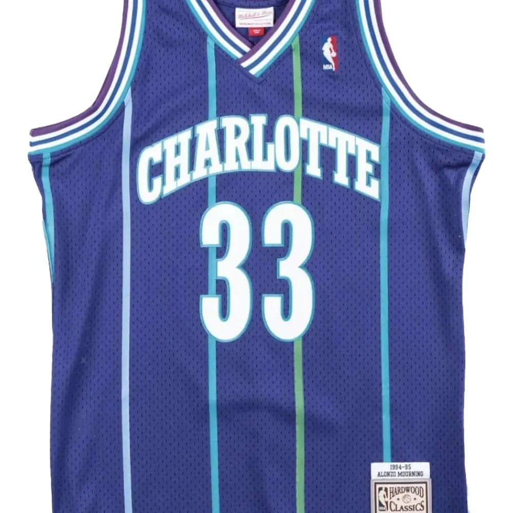 топ "NBA Charlotte Hornets 94 Alonzo Mourning" Swingman Alternate топ "NBA Charlotte Hornets 94 Alonzo Mourning" Swingman Alternate