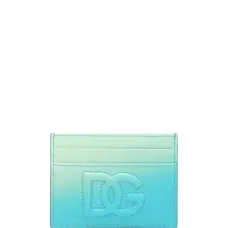 Картхолдер с вышитым логотипом и эффектом омбре