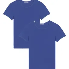 Комплект из двух футболок с нашивкой-логотипом