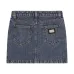 Джинсовая мини-юбка с логотипом