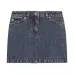 Джинсовая мини-юбка с логотипом