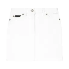 Джинсовая юбка с логотипом