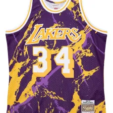 Топ Shaquille O'Neal NBA LA Lakers 1996 Team Marble Swingman