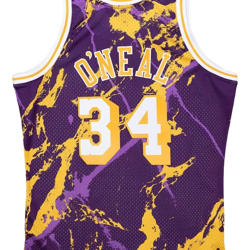Топ Shaquille O'Neal NBA LA Lakers 1996 Team Marble Swingman