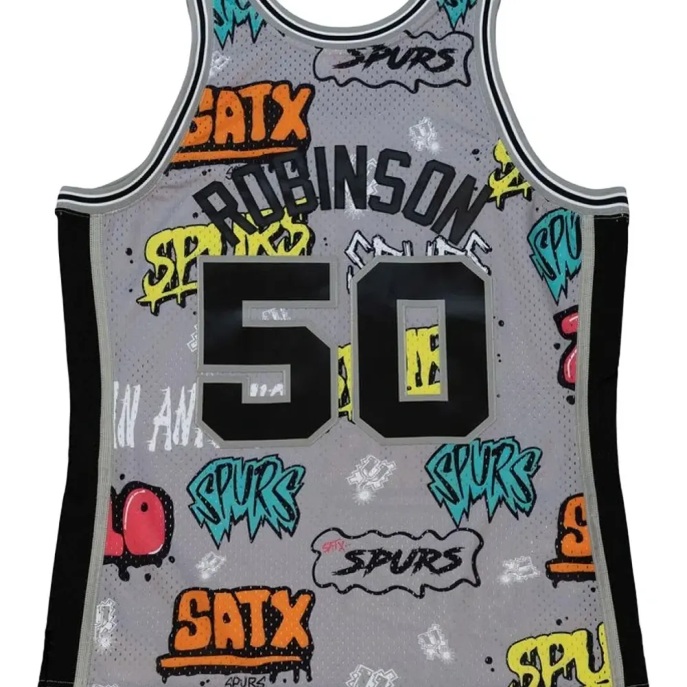Футболка Slap Sticker Swingman NBA Spurs 1998 David Robinson