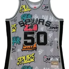 Футболка Slap Sticker Swingman NBA Spurs 1998 David Robinson