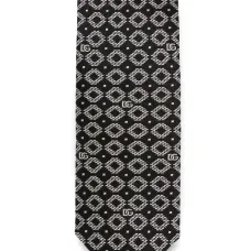 Шелковый галстук с жаккардовым логотипом Шелковый галстук с жаккардовым логотипом