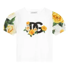 Футболка с цветочным принтом Футболка с цветочным принтом