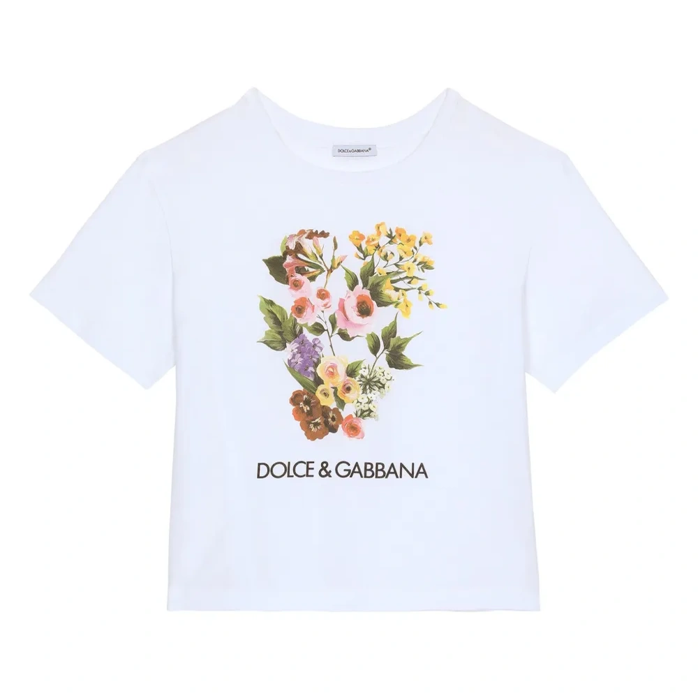 Футболка с цветочным принтом