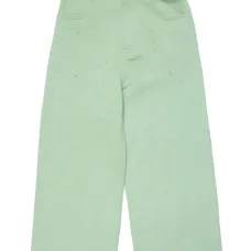 Прямые брюки с эффектом потертости