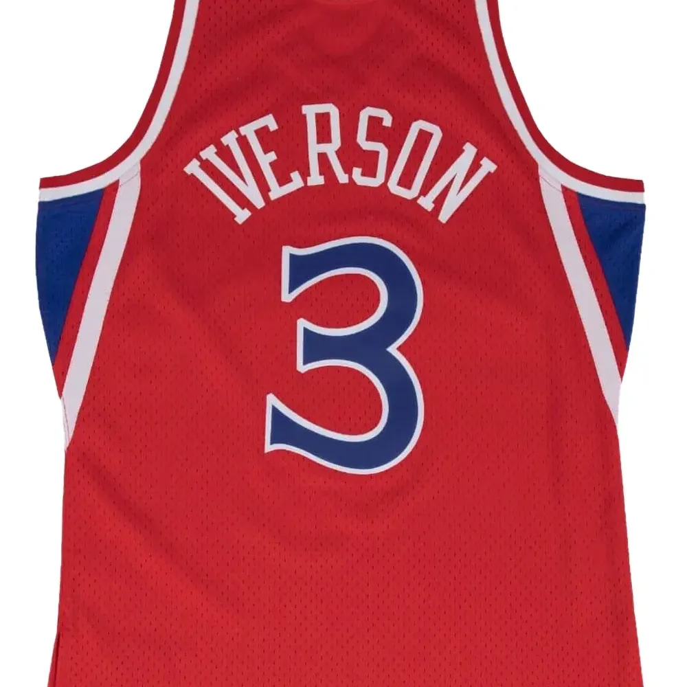 Топ 76ers 96 Allen Iverson Swingman Road из коллаборации с NBA