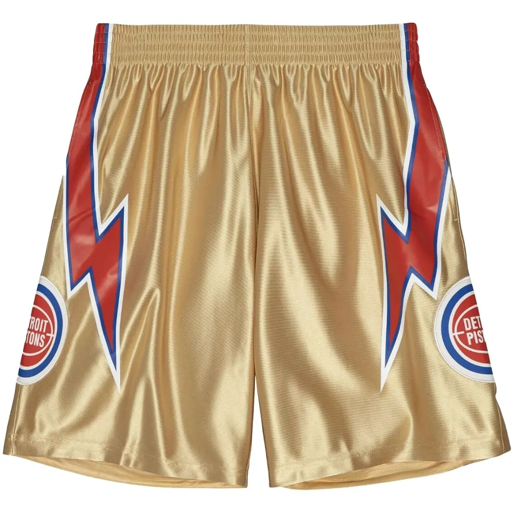 Шорты NBA Detroit Pistons 1978 75th Gold Swingman
