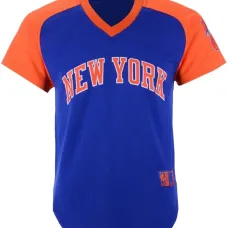 Сетчатая футболка Final Seconds NBA Knicks с V-образным вырезом