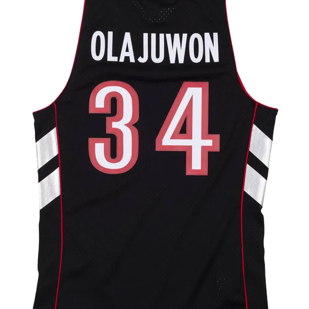 Топ Toronto Raptors 2001-02 Hakeem Olajuwon Swingman из коллаборации с NBA Топ Toronto Raptors 2001-02 Hakeem Olajuwon Swingman из коллаборации с NBA