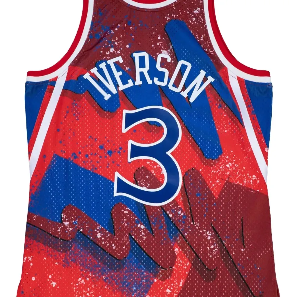 топ Allen Iverson Hyper Hoops Swingman из коллаборации с NBA 76ers (1996 год) топ Allen Iverson Hyper Hoops Swingman из коллаборации с NBA 76ers (1996 год)