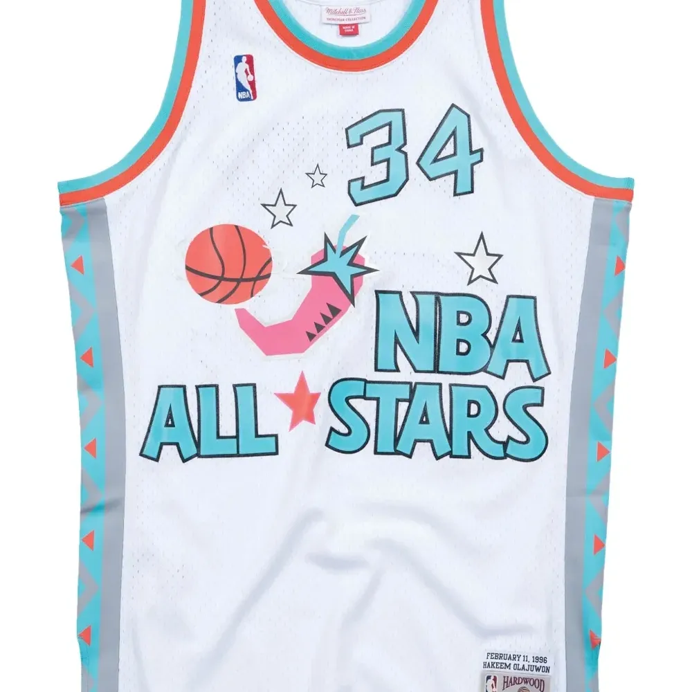 Топ All Star 96 Hakeem Olajuwon Swingman из коллаборации с NBA Топ All Star 96 Hakeem Olajuwon Swingman из коллаборации с NBA