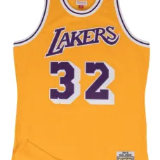 Топ Lakers 84 Magic Johnson Swingman Home из коллаборации с NBA Топ Lakers 84 Magic Johnson Swingman Home из коллаборации с NBA