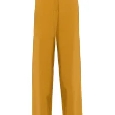 Креповые брюки с заниженной талией