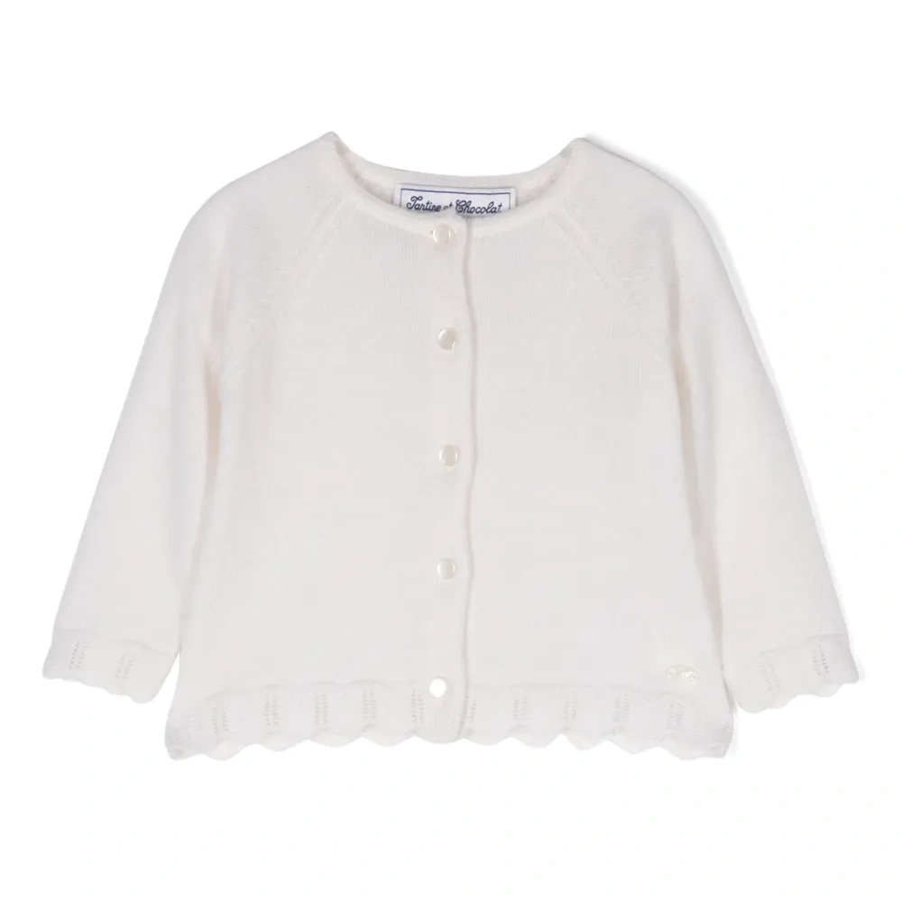 Кашемировый кардиган с фестонами