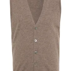 Трикотажный жилет с V-образным вырезом